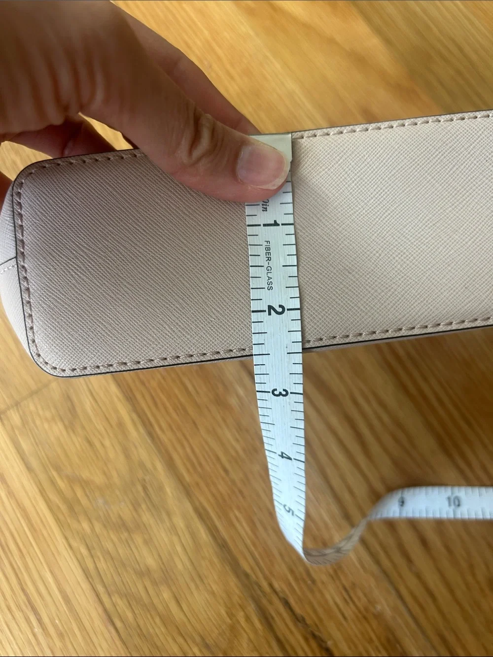 Michael Kors Light Blush Saffiano Leather Cosmetic Case